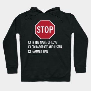 Stop funny joke music design Hoodie